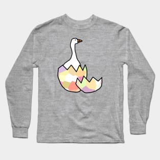 Goose Hatching from Easter Egg Long Sleeve T-Shirt